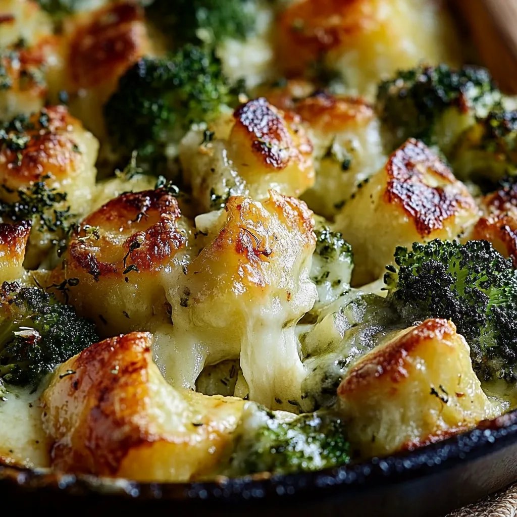 Gesunder Auflauf mit Brokkoli und Hähnchen