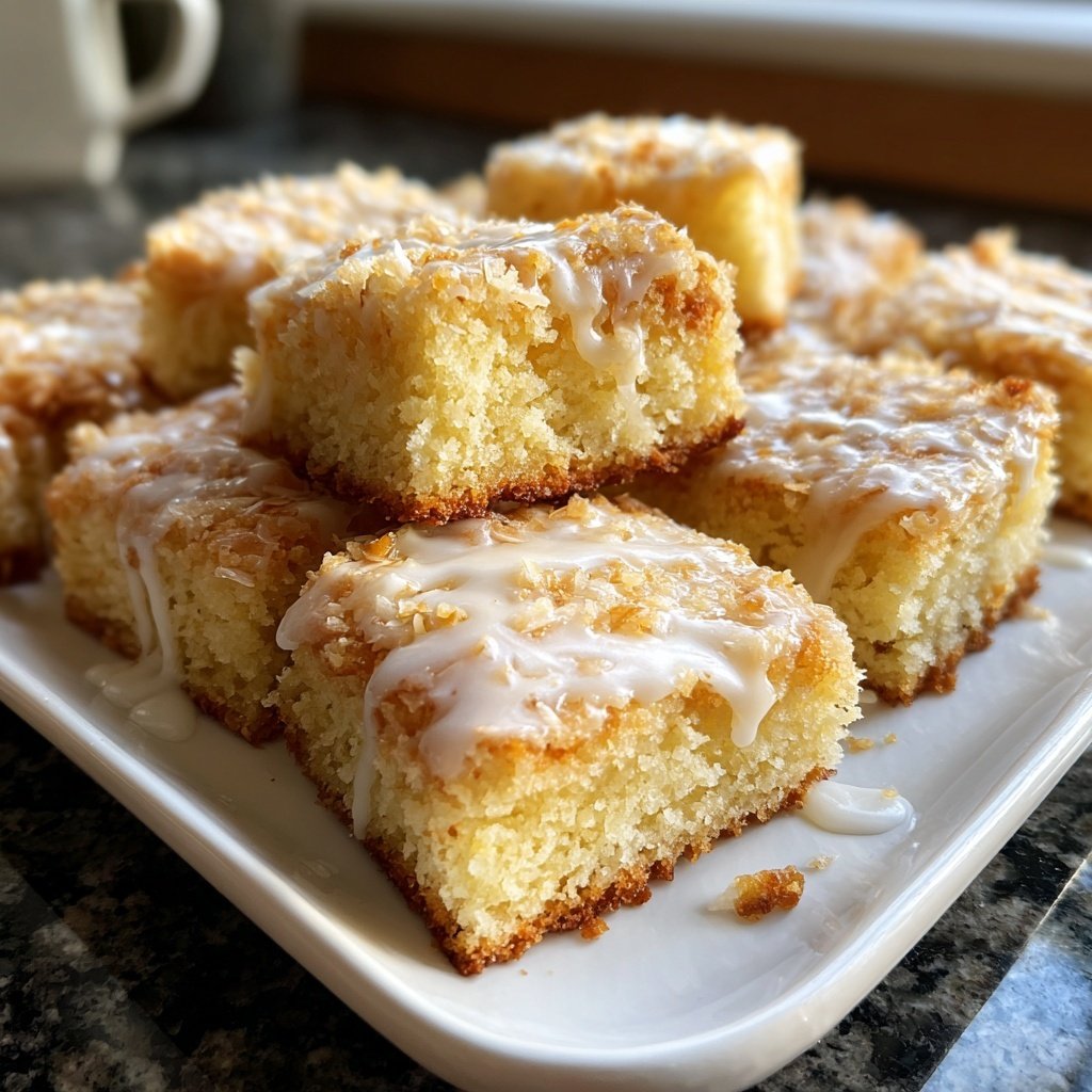 Zitronenkuchen mit Kokos
