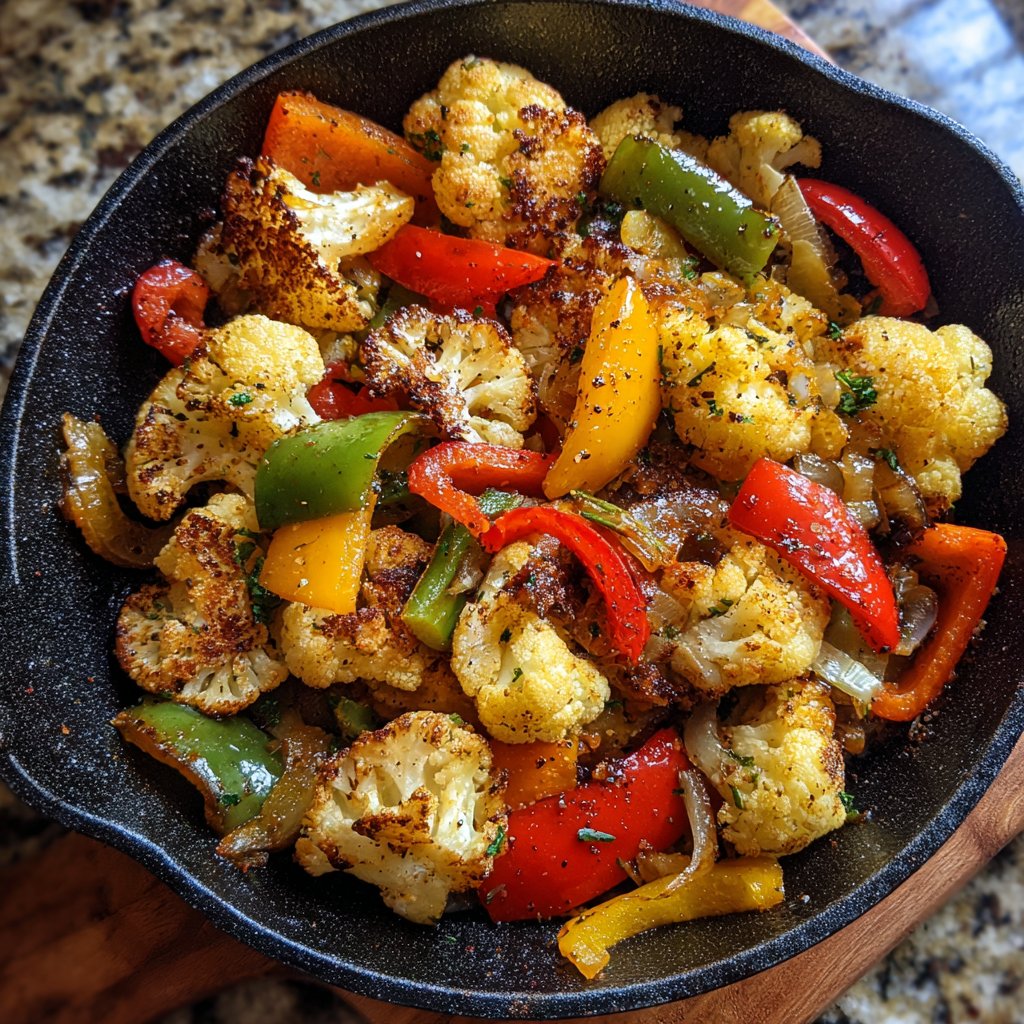 Blumenkohlpfanne vegetarisch