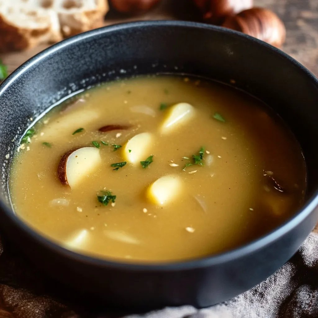 Französische Maronensuppe mit frischem Rosmarin