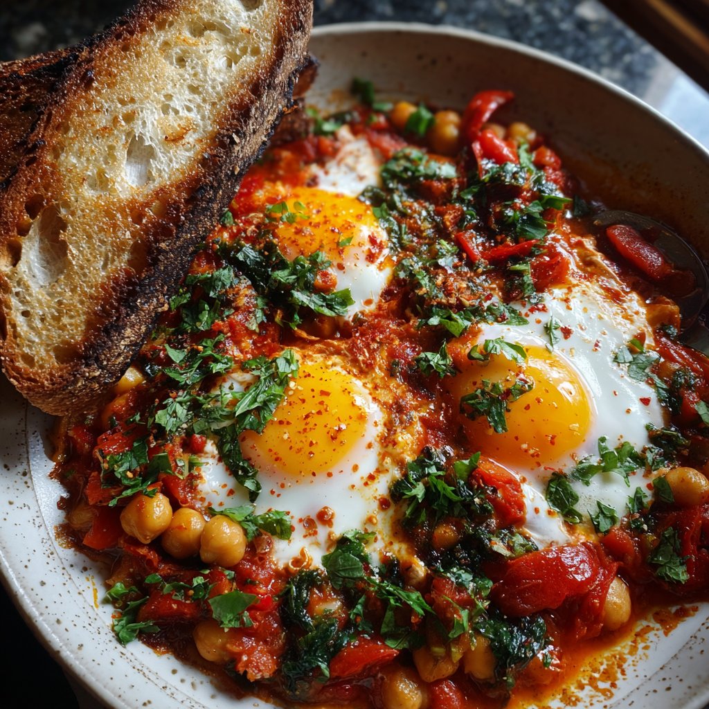 Shakshuka mit Kichererbsen