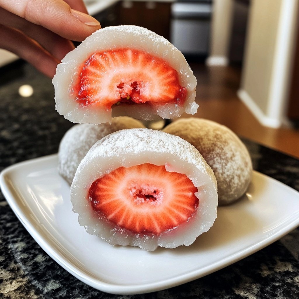 Erdbeer-Mochi