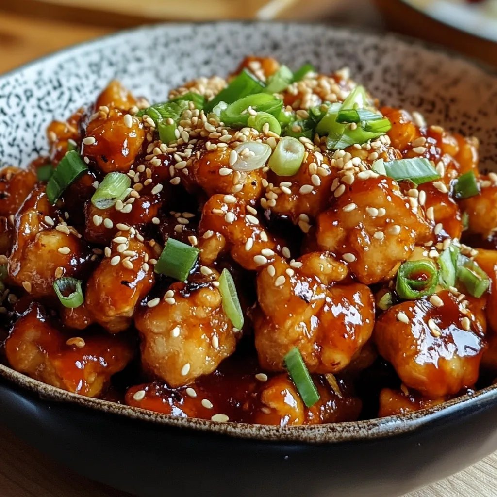 Koreanischer gebackener Blumenkohl