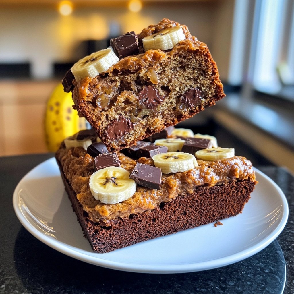 Bananenbrot mit Schokostückchen