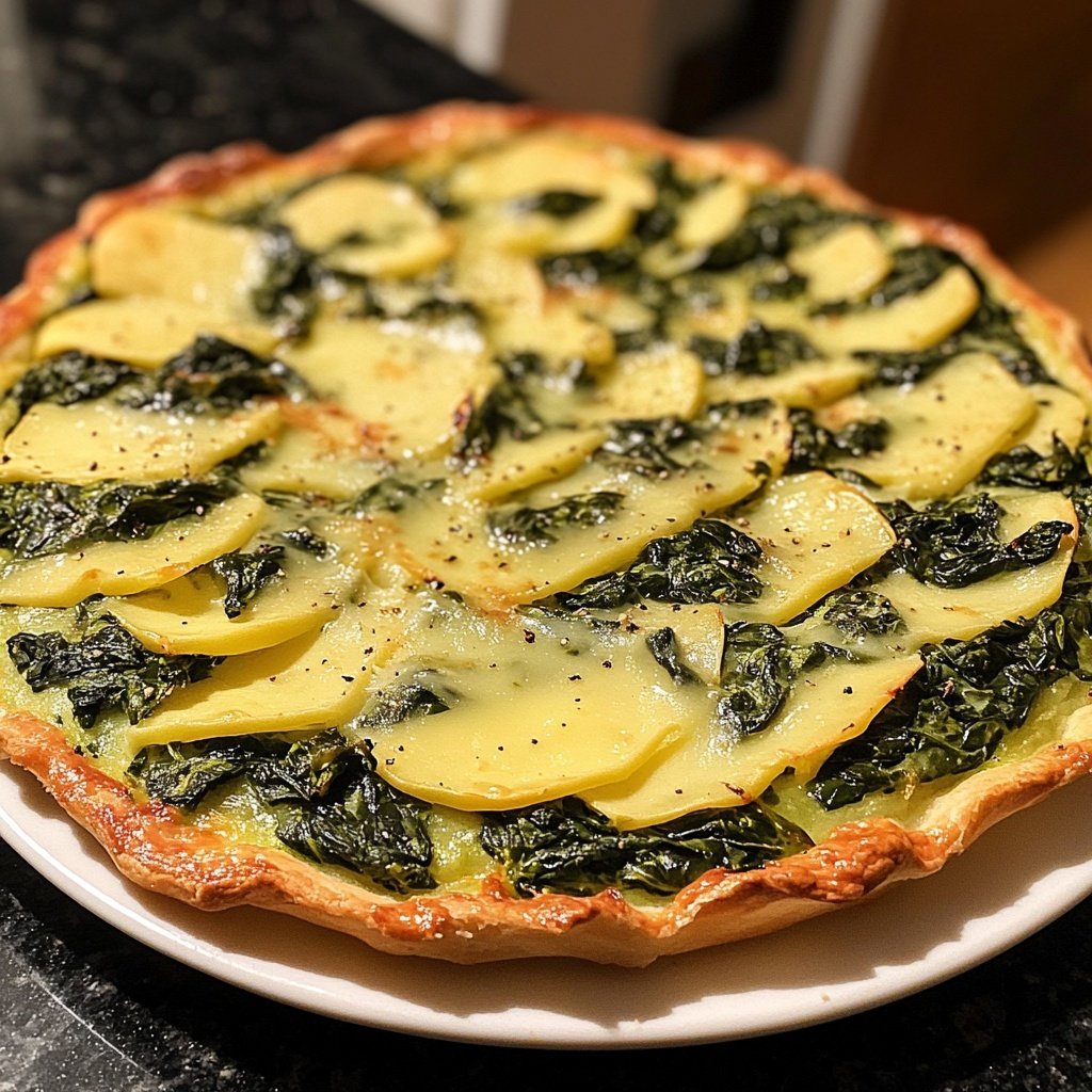 Kartoffelauflauf mit Spinat