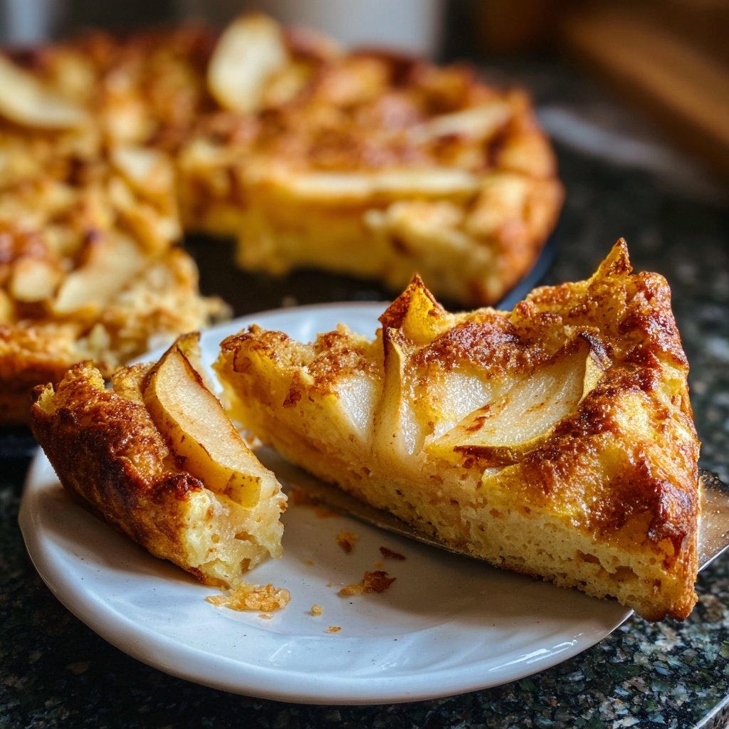 Pfannkuchen mit Birnen