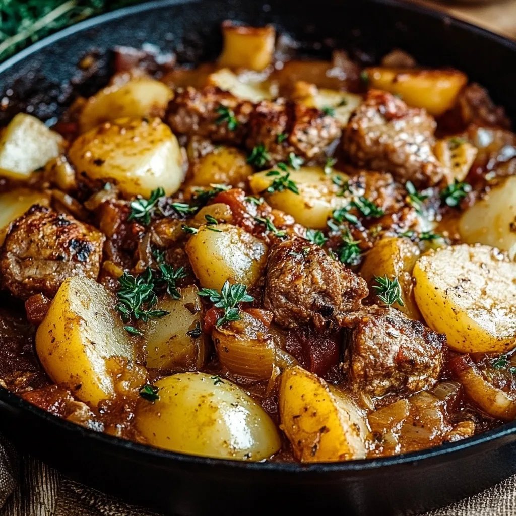 Kartoffelpfanne mit Hackfleisch