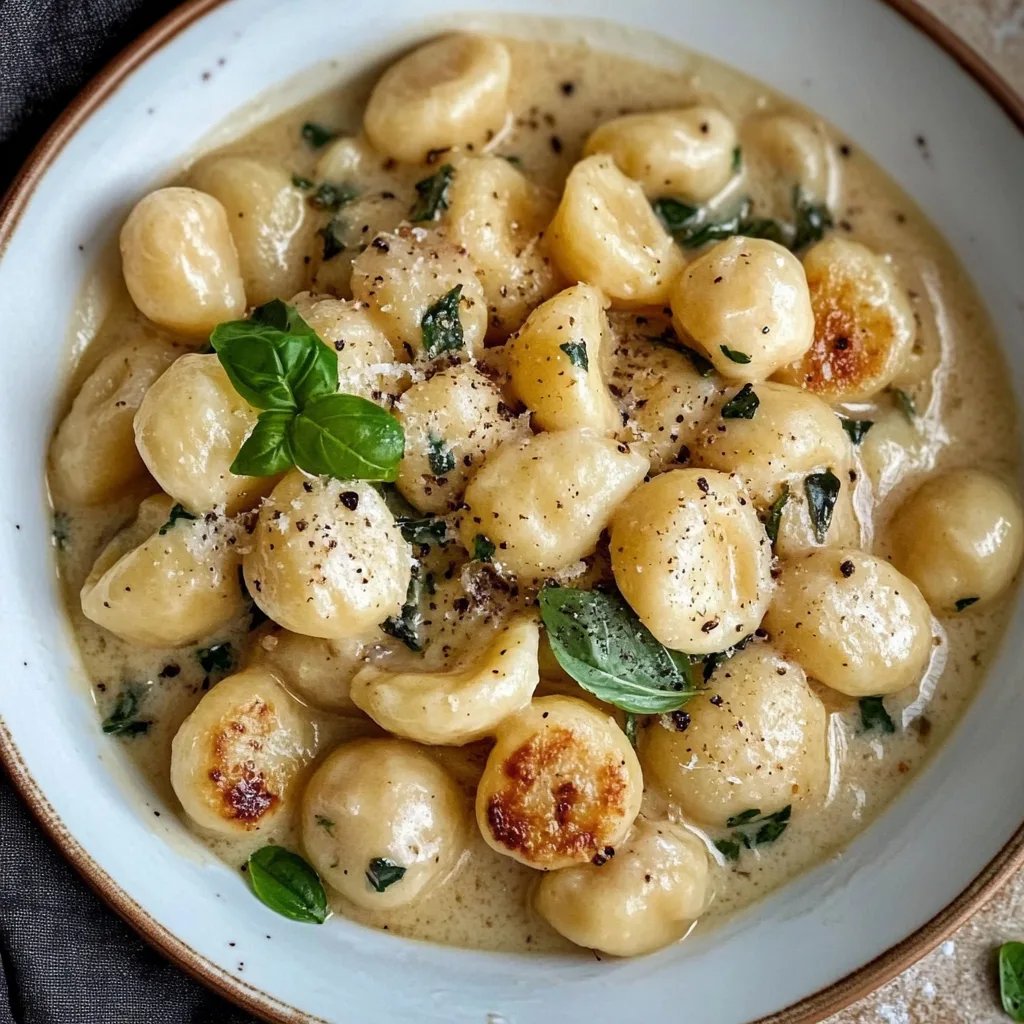 Cremiges Hähnchen-Gnocchi aus einer Pfanne