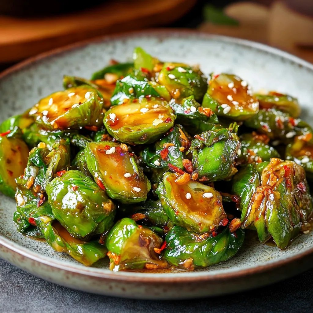 Asiatischer Rosenkohl aus dem Ofen