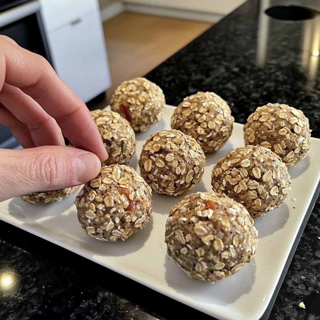 Protein Bällchen ohne Mixer