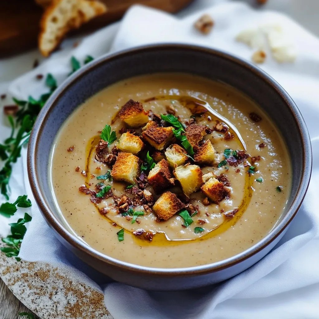 Maronensuppe mit Chili-Nüssen und Zimt-Tonka-Croutons