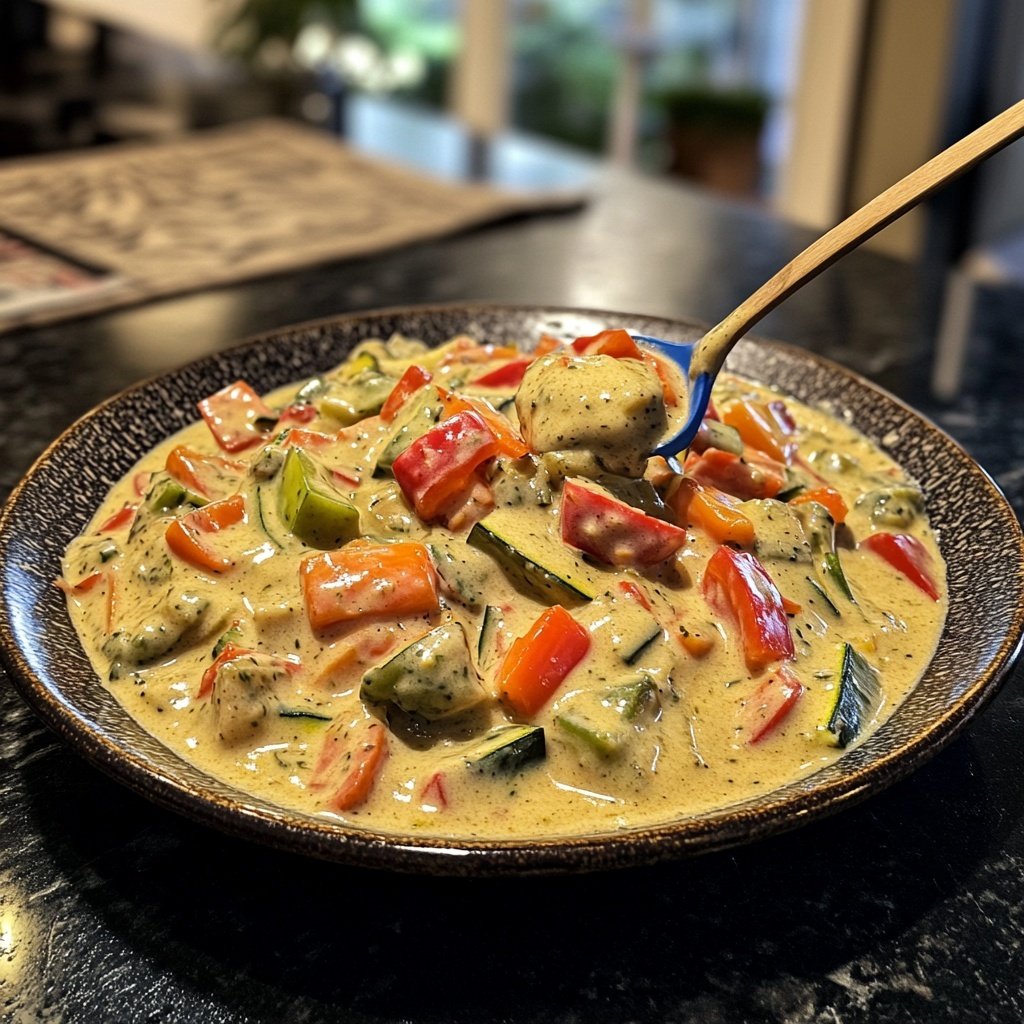 Gemüsepfanne mit Kokosmilch