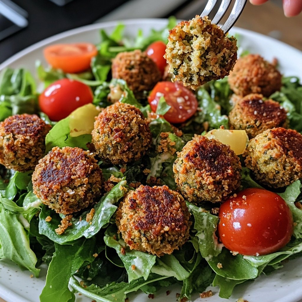 Falafel auf Salat
