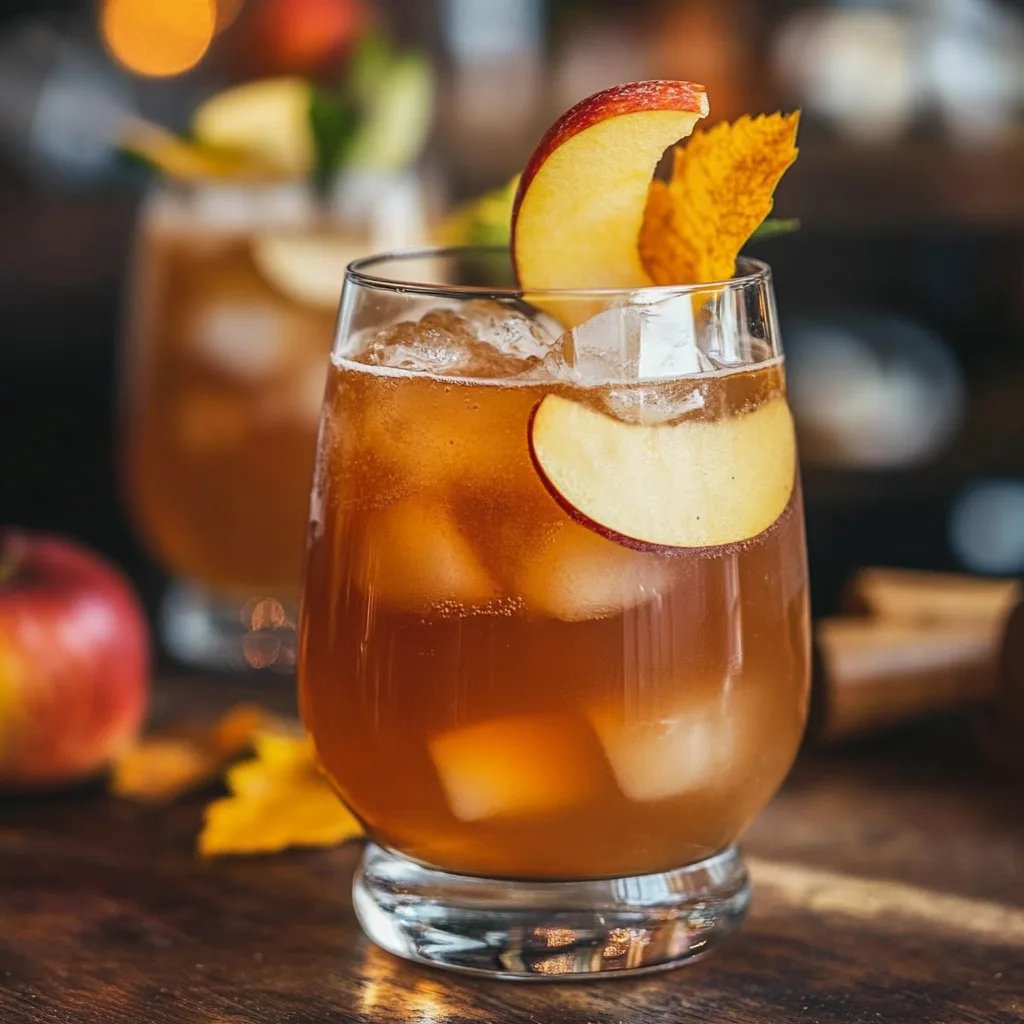 Karamell-Apfel-Spritz-Mocktail