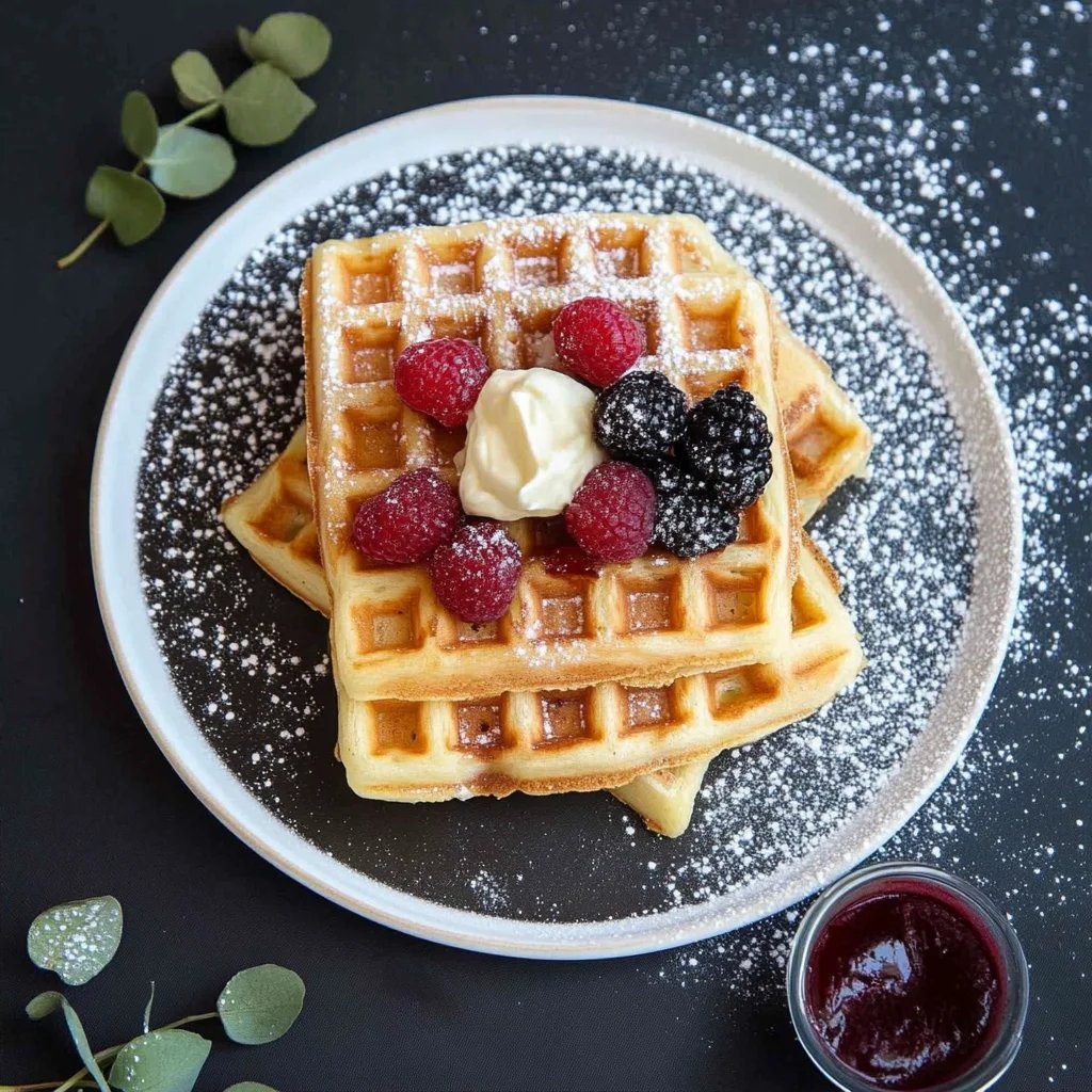Waffelteig ohne Butter