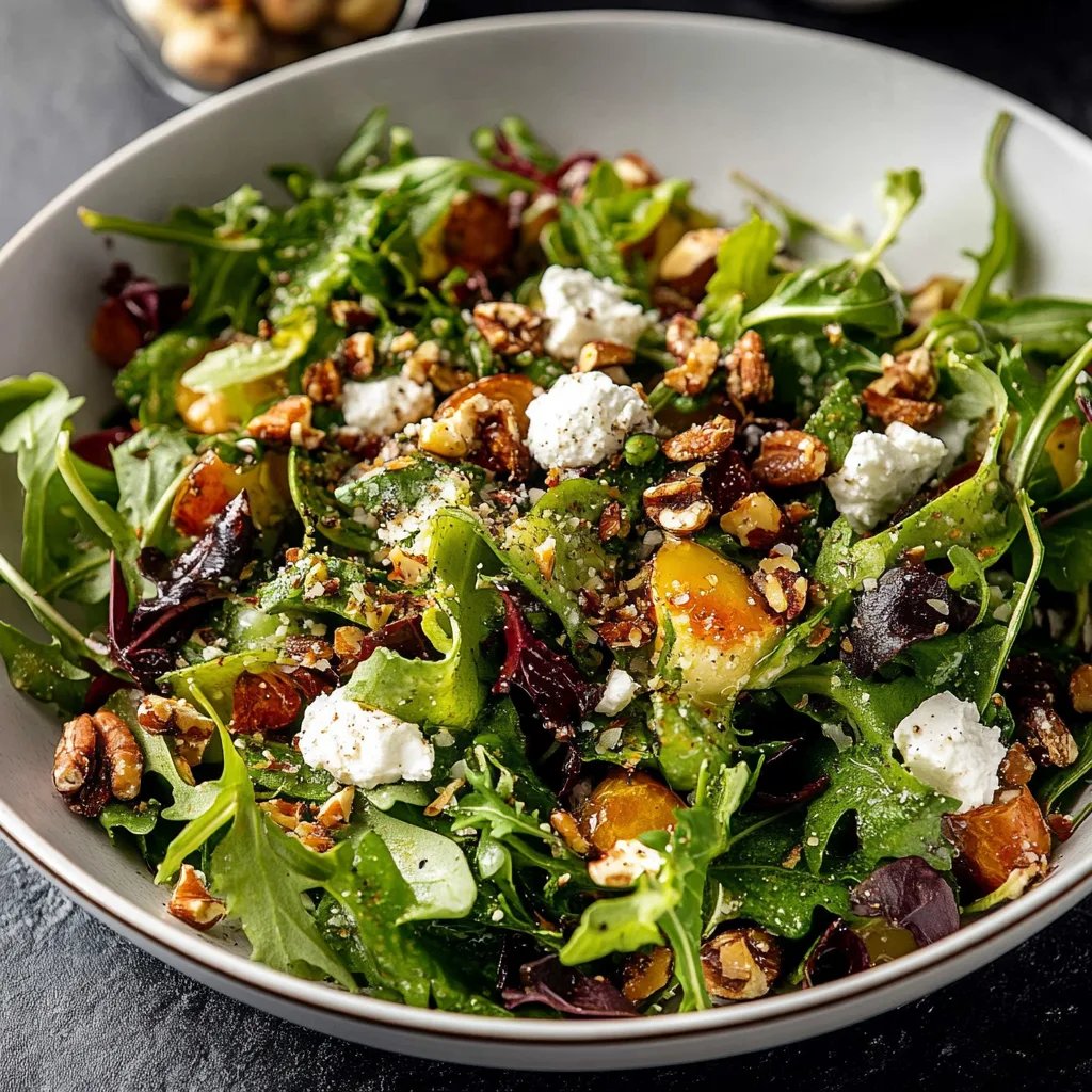 Feigen- und Pistaziensalat mit einfachem Balsamico-Dressing