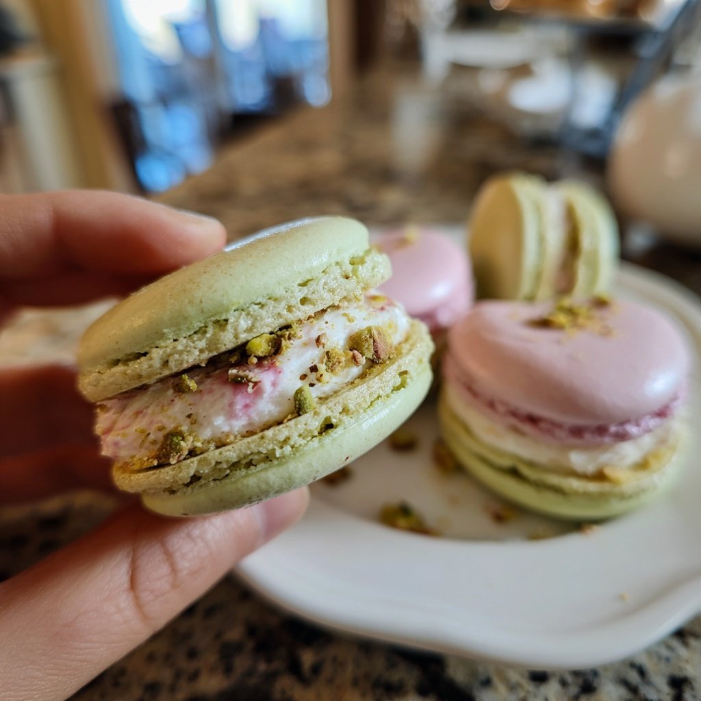 Macarons in Herzform