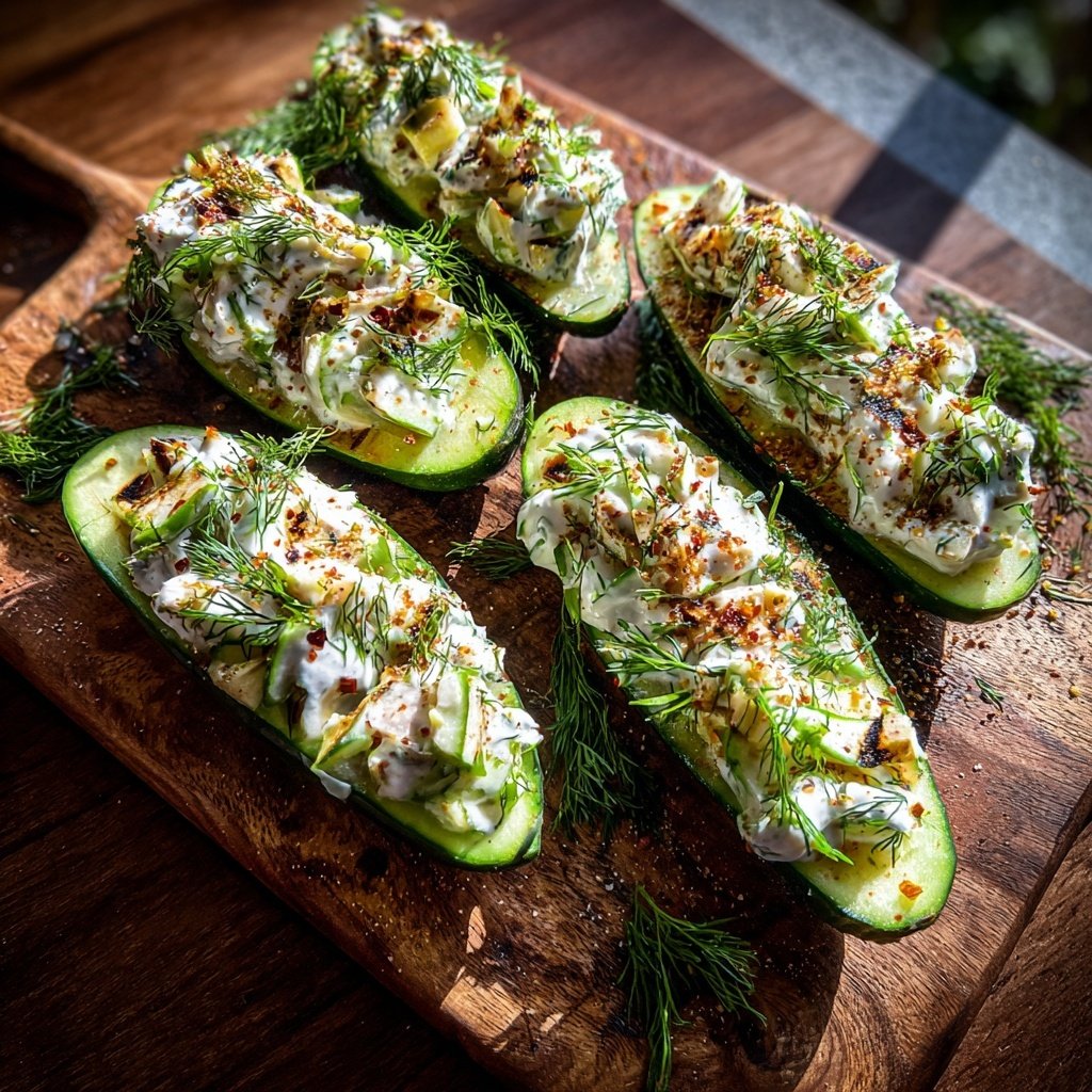 Grill Beilagen Mit Gurken Dill Salat