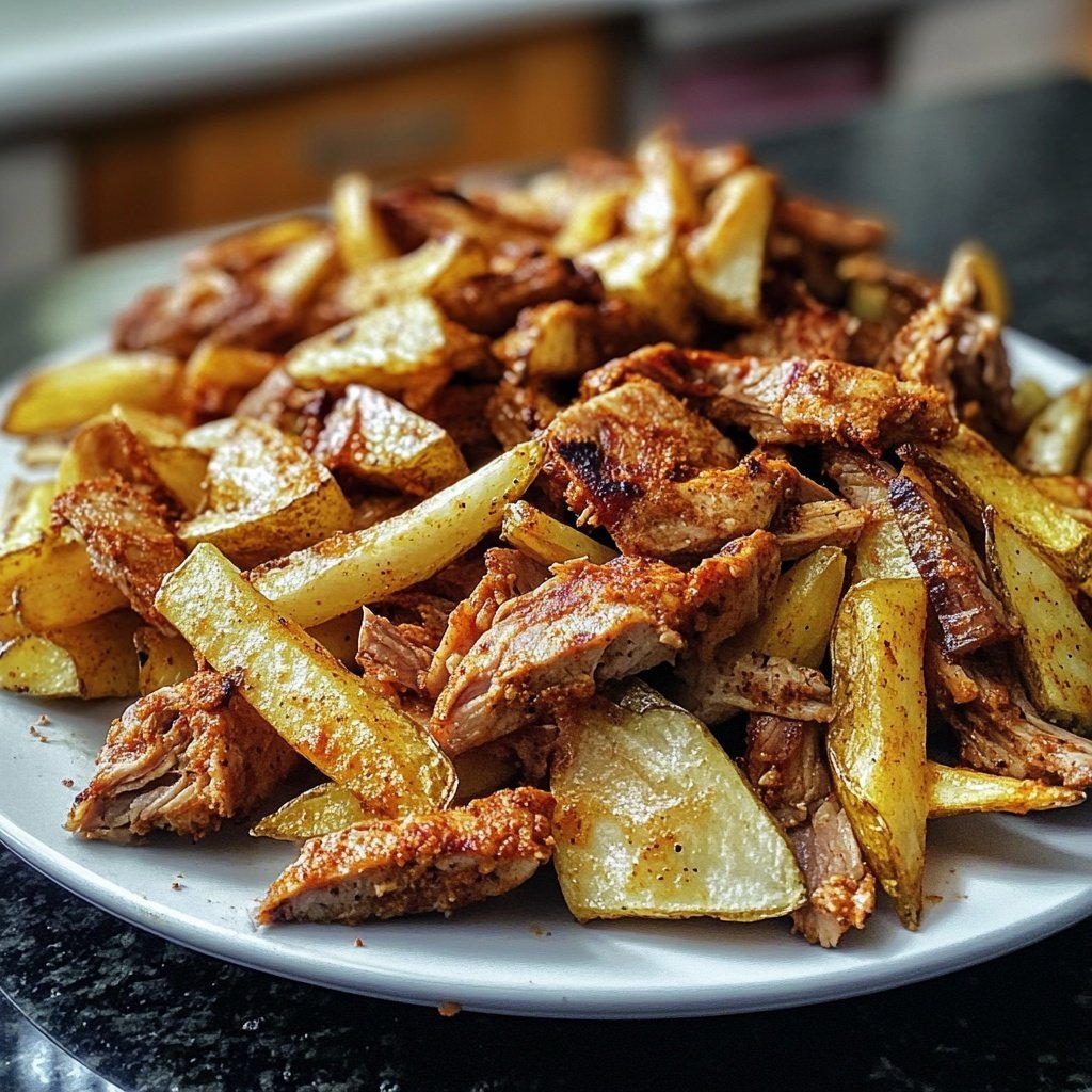 Dönerbox mit Pommes
