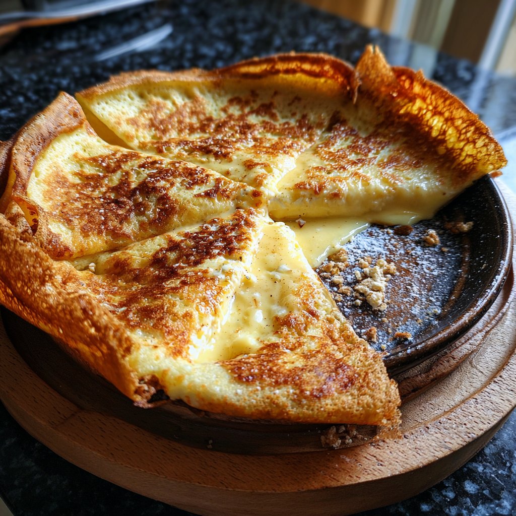 Pfannkuchen mit Zitronenquark