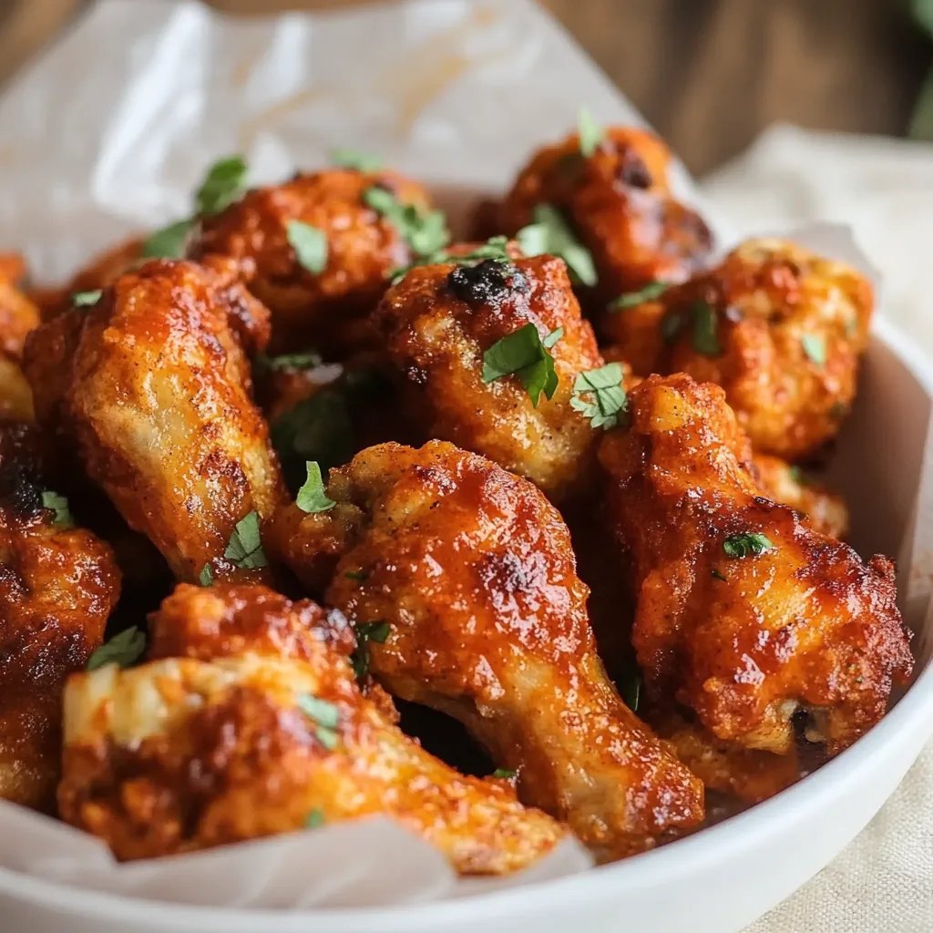 Würzige vegane Buffalo Wings aus Blumenkohl
