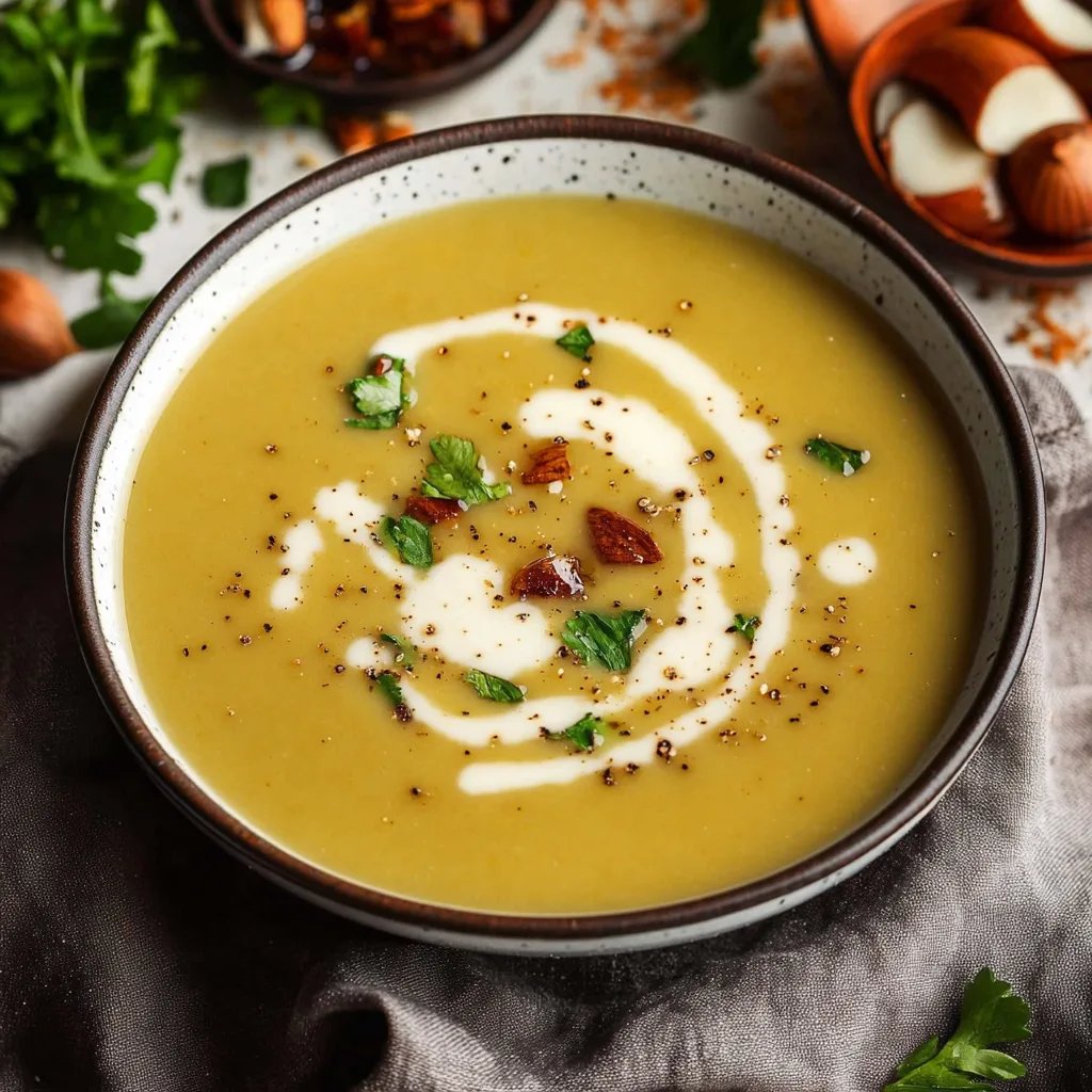 Cremige Maronensuppe mit Sahne