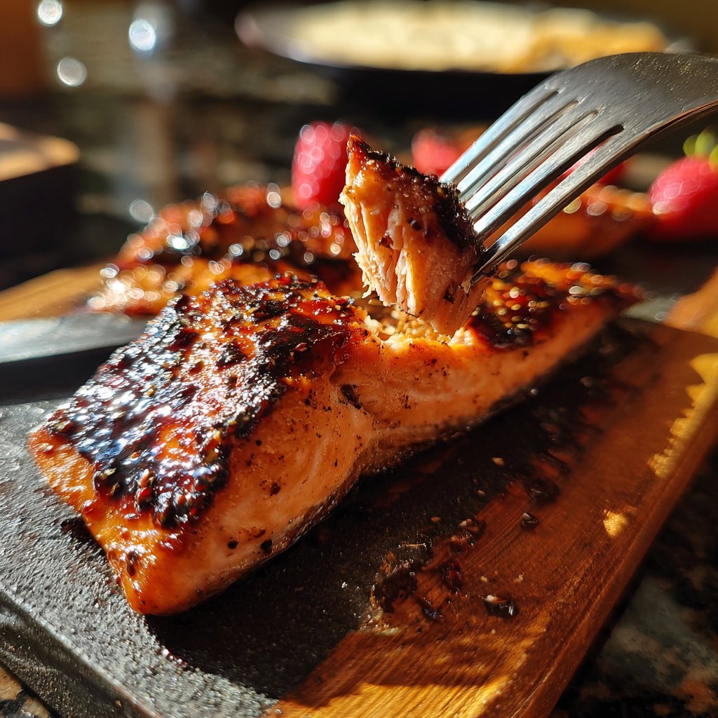 Lachs mit Erdbeer-Balsamico