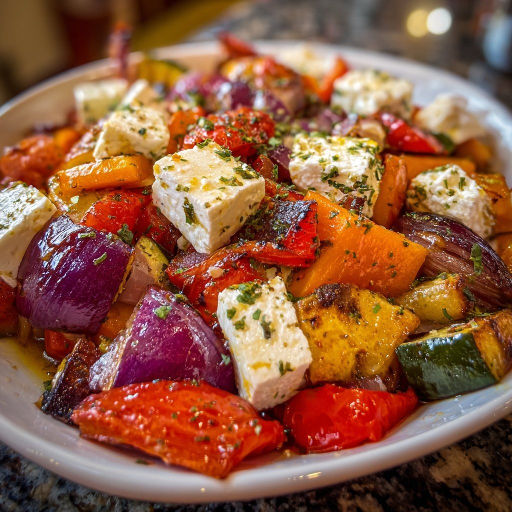 Gesund & Leicht Mediterrane Gemüsepfanne mit Feta