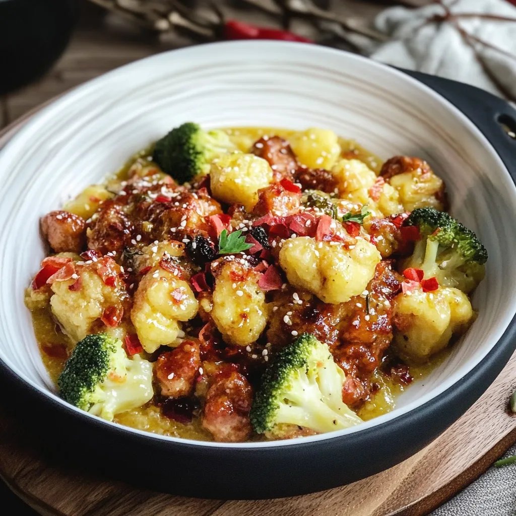 Blumenkohl-Brokkoli-Auflauf