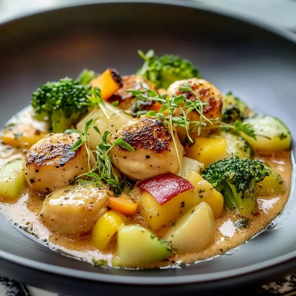 Bunte Gemüsepfanne mit Brokkoli & Kartoffeln